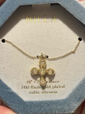 New MILLA 14k gold plated necklace